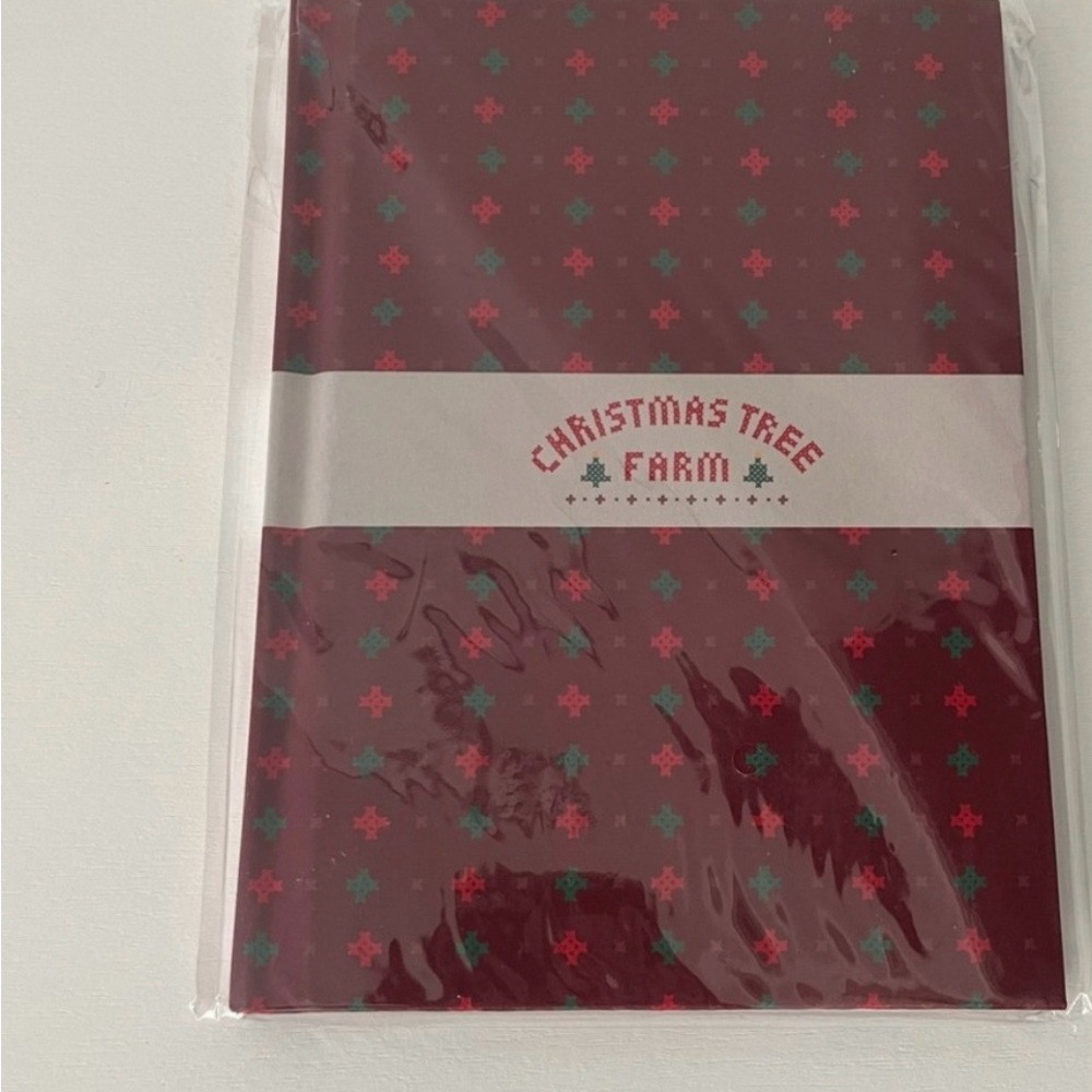 Christmas Tree Farm Red and Green Notebook Taylor Swift